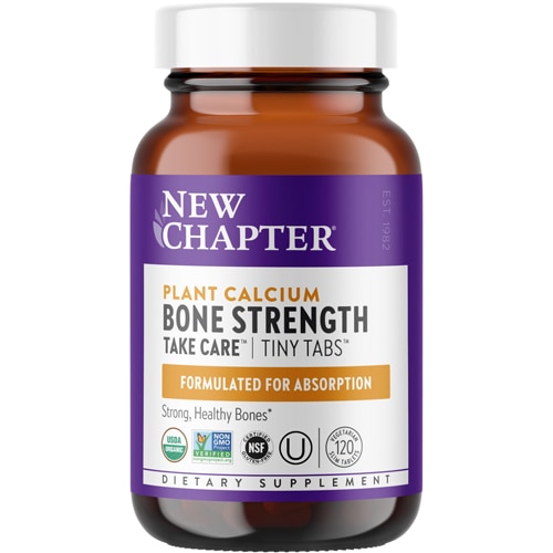 New Chapter Bone Strength Take Care Tiny Tabs - Organic Plant Calcium Supplement