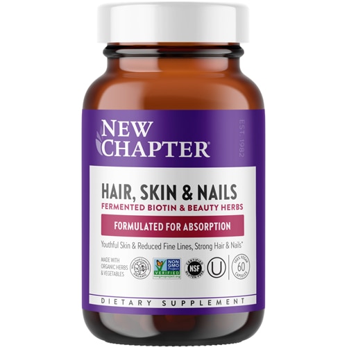 New Chapter Hair Skin & Nails - Fermented Biotin & Beauty Herbs