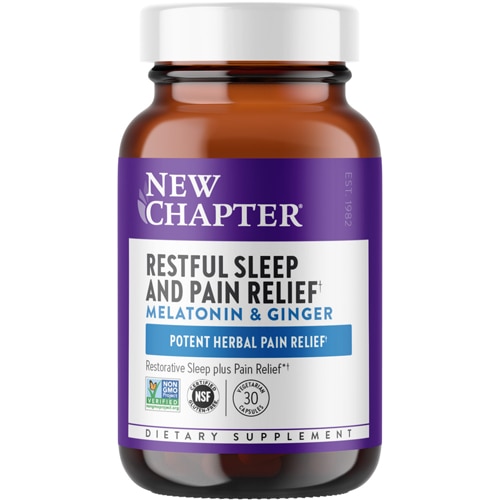 New Chapter Restful Sleep and Pain Relief Melatonin & Ginger