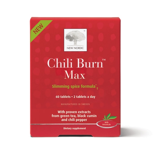 New Nordic Chili Burn Max - Supports Fat Metabolism & Weight Management