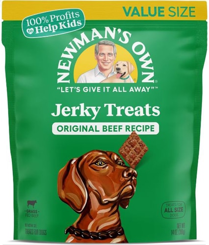 Newman's Own Jerky Treats for Dogs Original Recipe Beef