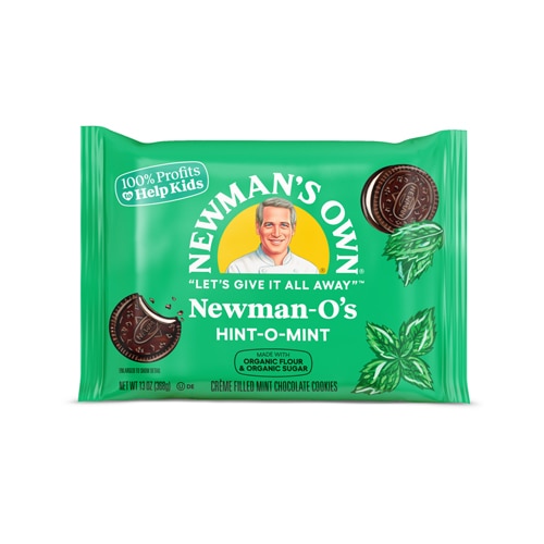 Newman's Own Newman-O's Cookies Made with Organic Wheat Flour & Organic Sugar Hint-O-Mint