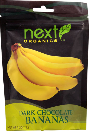 Next Organics Dark Chocolate Covered Snacks Banana