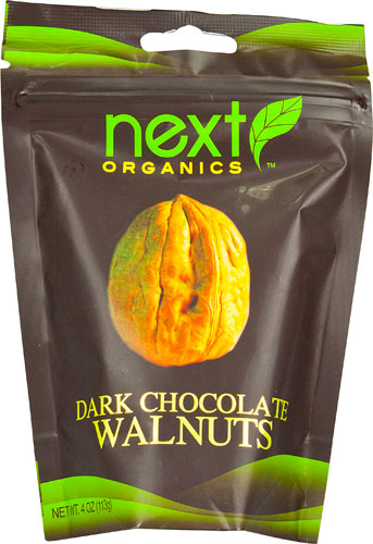 Next Organics Dark Chocolate Covered Snacks Walnuts