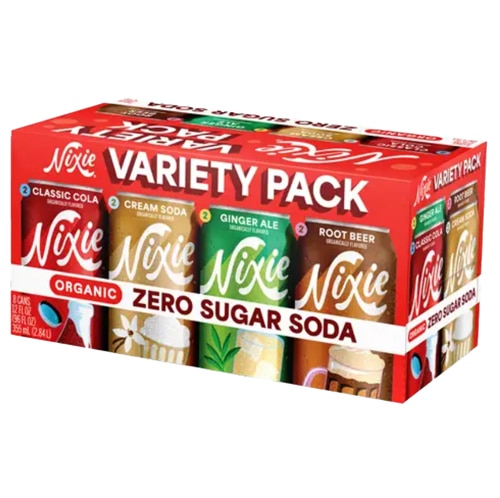 Nixie Organic Zero Sugar Soda Variety Pack
