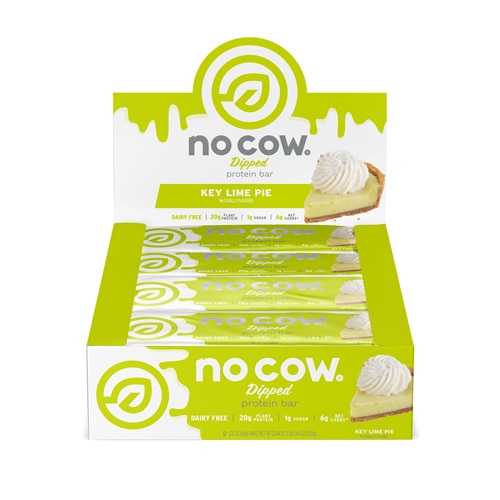 No Cow Dipped Protein Bar Key Lime Pie