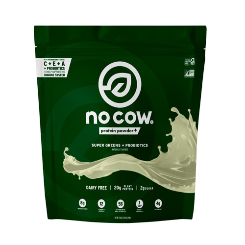 No Cow Protein Powder Super Greens + Probiotics