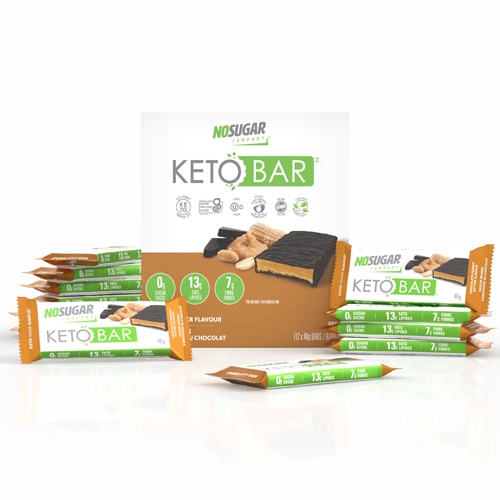 No Sugar Company Keto Bar Chocolate Peanut Butter