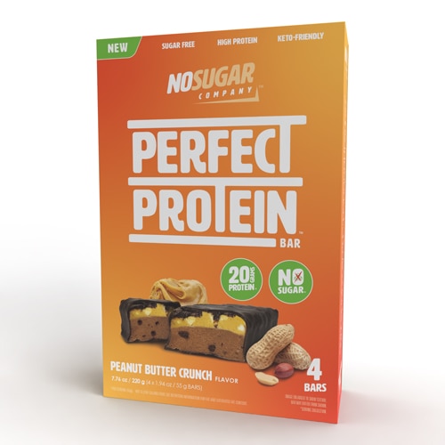 No Sugar Company Perfect Protein Bar Peanut Butter Crunch