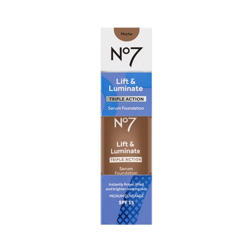 No7 Lift & Luminate Triple Action Serum Foundation SPF 15 - Hazelnut