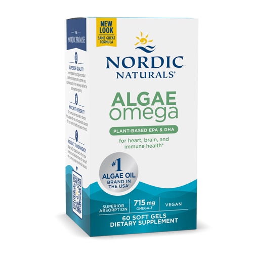 Nordic Naturals Algae Omega Plant -Based Vegan Omega-3S