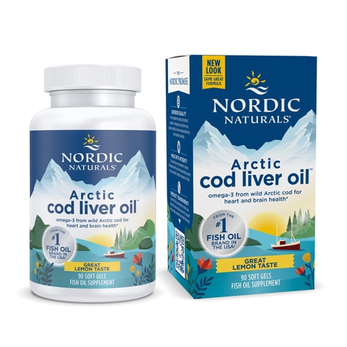 Nordic Naturals Arctic Cod Liver Oil Lemon Fish Oil