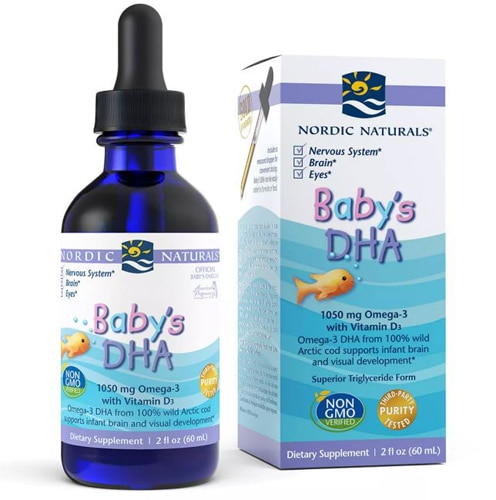 Nordic Naturals Baby's DHA with Vitamin D3 Liquid Fish Oil