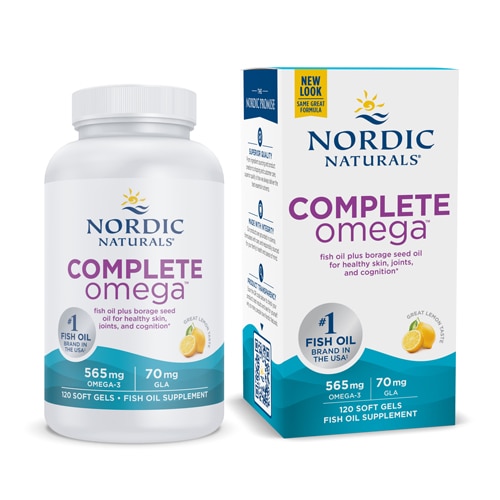 Nordic Naturals Complete Omega Fish Oil and GLA Lemon