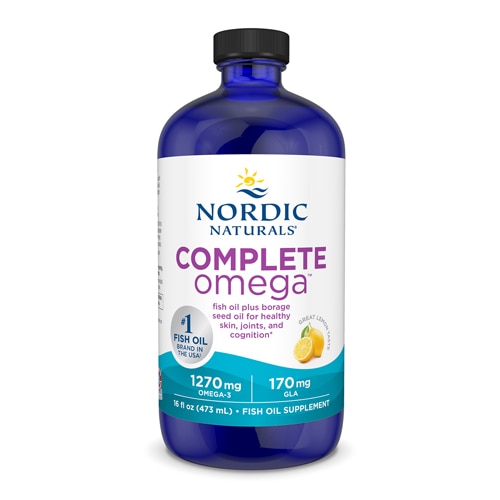 Nordic Naturals Complete Omega Liquid Fish Oil and GLA Lemon