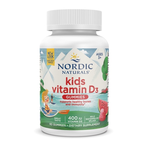 Nordic Naturals Kids Vitamin D3 Ages 3+ Wild Watermelon