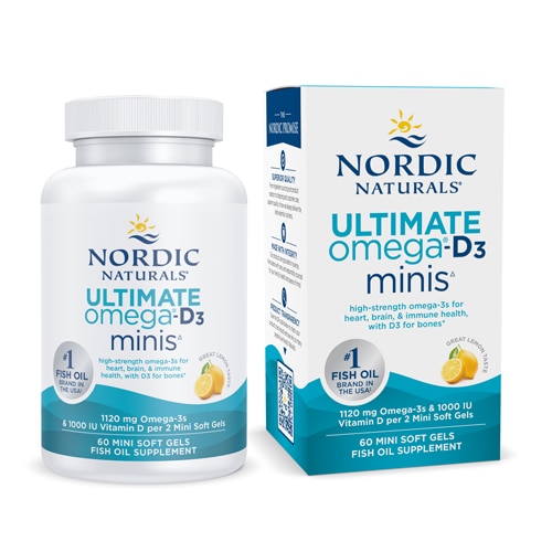Nordic Naturals Ultimate Omega-D3 Minis Lemon