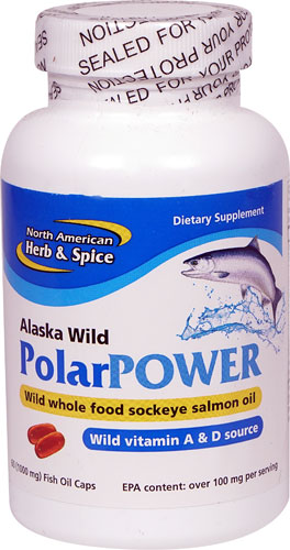 North American Herb & Spice PolarPower Wild Alaskan Source Sockeye Salmon Oil