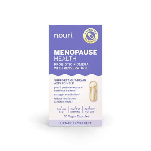 Nouri Menopause Health Probiotic and Omega