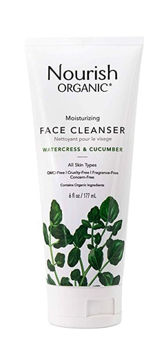 Nourish Organic Moisturizing Face Cleanser Watercres & Cucumber