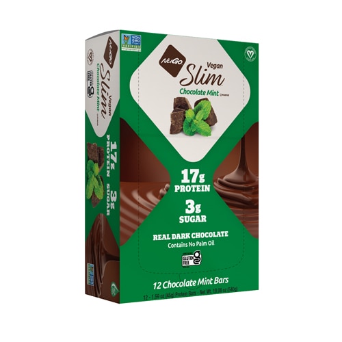 NuGo Nutrition NuGo Slim Bars Gluten Free Chocolate Mint