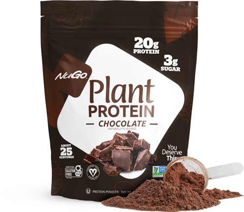 NuGo Nutrition Plant Protein Powder 25 Servings Chocolate