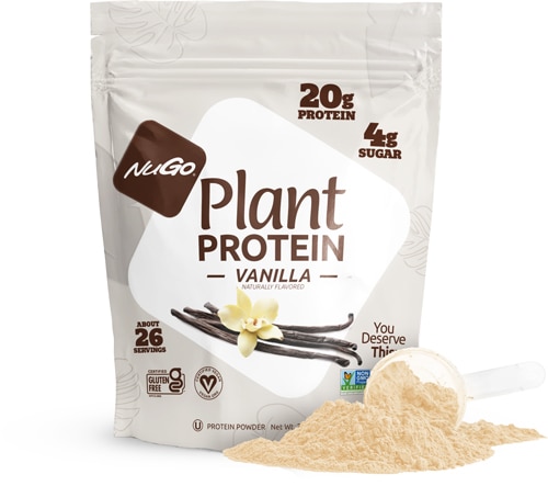 NuGo Nutrition Plant Protein Powder 26 Servings Vanilla