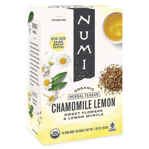 Numi Organic Tea Chamomile Lemon Tea Caffeine Free