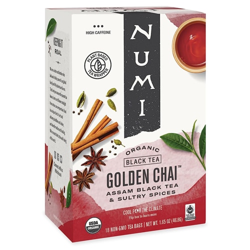 Numi Organic Tea Golden Chai Spiced Assam Black Tea