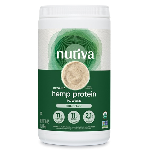 Nutiva Organic Hemp Protein Powder - Fiber Plus