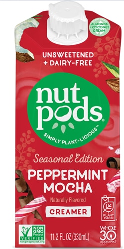 Nutpods Dairy-Free Creamer Unsweetened Peppermint Mocha