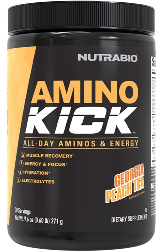 NutraBio Amino Kick Georgia Peach Tea