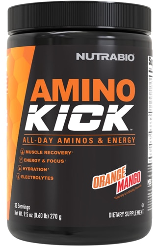 NutraBio Amino Kick Orange Mango