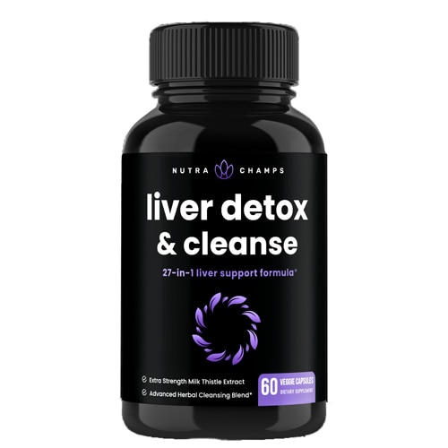 NutraChamps Liver Detox & Cleanse 27-In-1 Liver Support Formula