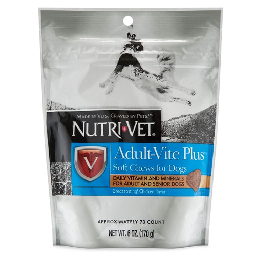 Nutri-Vet Adult-Vite Plus MultiVitamin for Adult & Senior Dogs Chicken