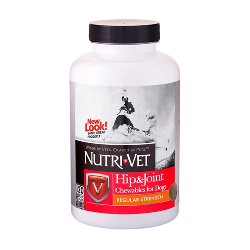 Nutri-Vet Hip and Joint Chewables for Dogs Liver