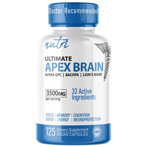 Nutri Ultimate Apex Brain with Alpha GPC Bacopa Lion's Mane