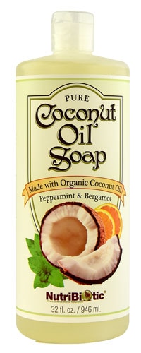 NutriBiotic Coconut Oil Soap Peppermint & Bergamot