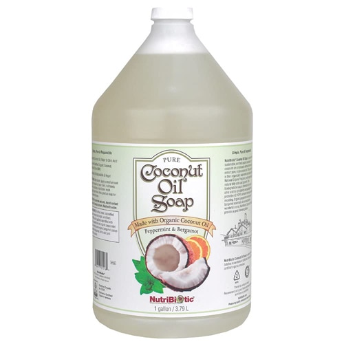 NutriBiotic Pure Coconut Oil Soap Refill Peppermint & Bergamot