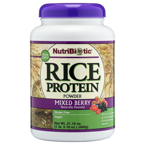 NutriBiotic Raw Rice Protein Powder Mixed Berry