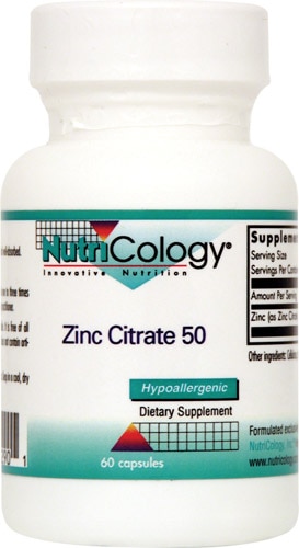 NutriCology Zinc Citrate 50