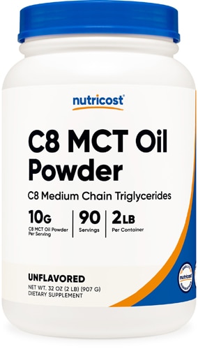 Nutricost C8 MCT Oil Powder Unflavored