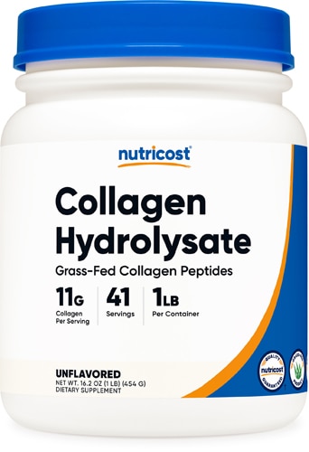 Nutricost Grass-Fed Collagen Hydrolysate Powder Unflavored