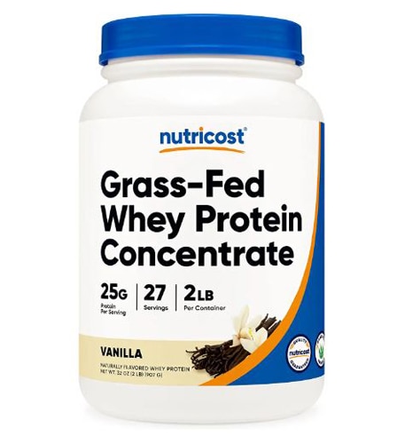 Nutricost Grass-Fed Whey Protein Concentrate Vanilla