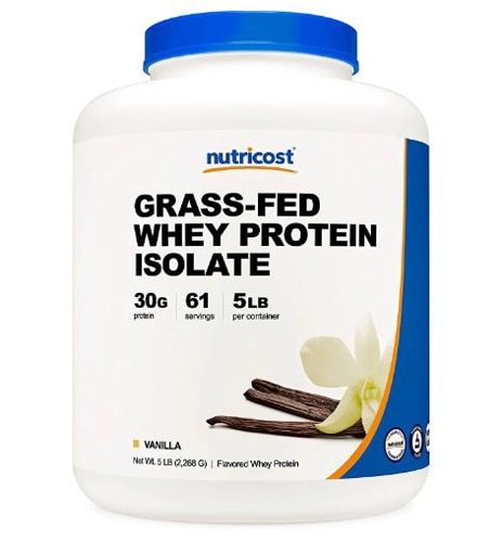 Nutricost Grass-Fed Whey Protein Isolate Vanilla