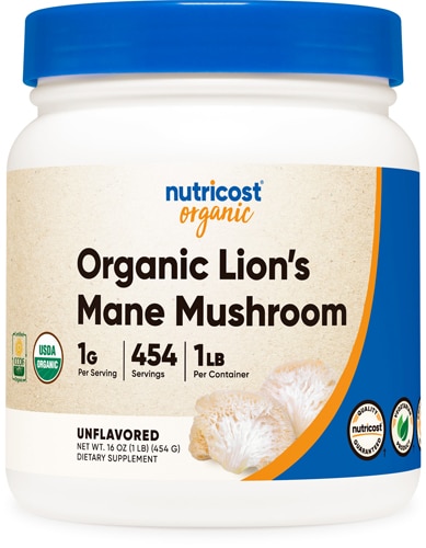 Nutricost Organic Lion's Mane Mushroom Powder Unflavored