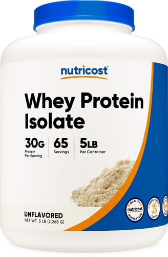 Nutricost Whey Protein Isolate Powder Unflavored