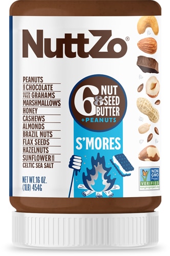 NuttZo 6 Nut & Seed Butter Limited Edition S'mores