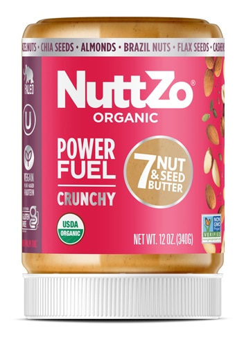 NuttZo Organic 7 Nut & Seed Butter Paleo Power Fuel Crunchy