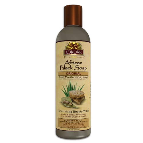 OKAY Pure Naturals African Black Liquid Soap - Original
